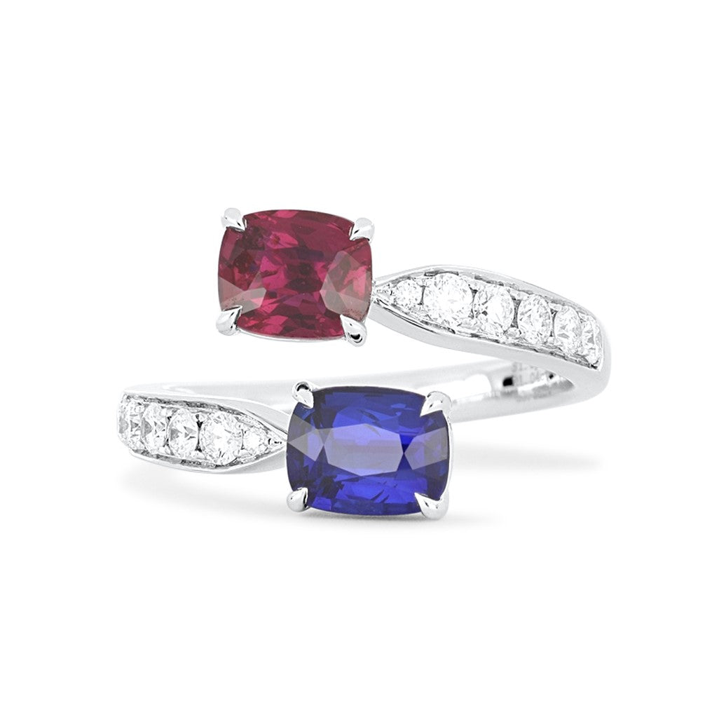 Jennifer Ruby and Sapphire Ring