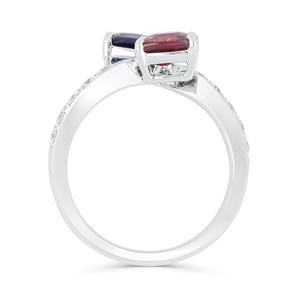 Jennifer Ruby and Sapphire Ring