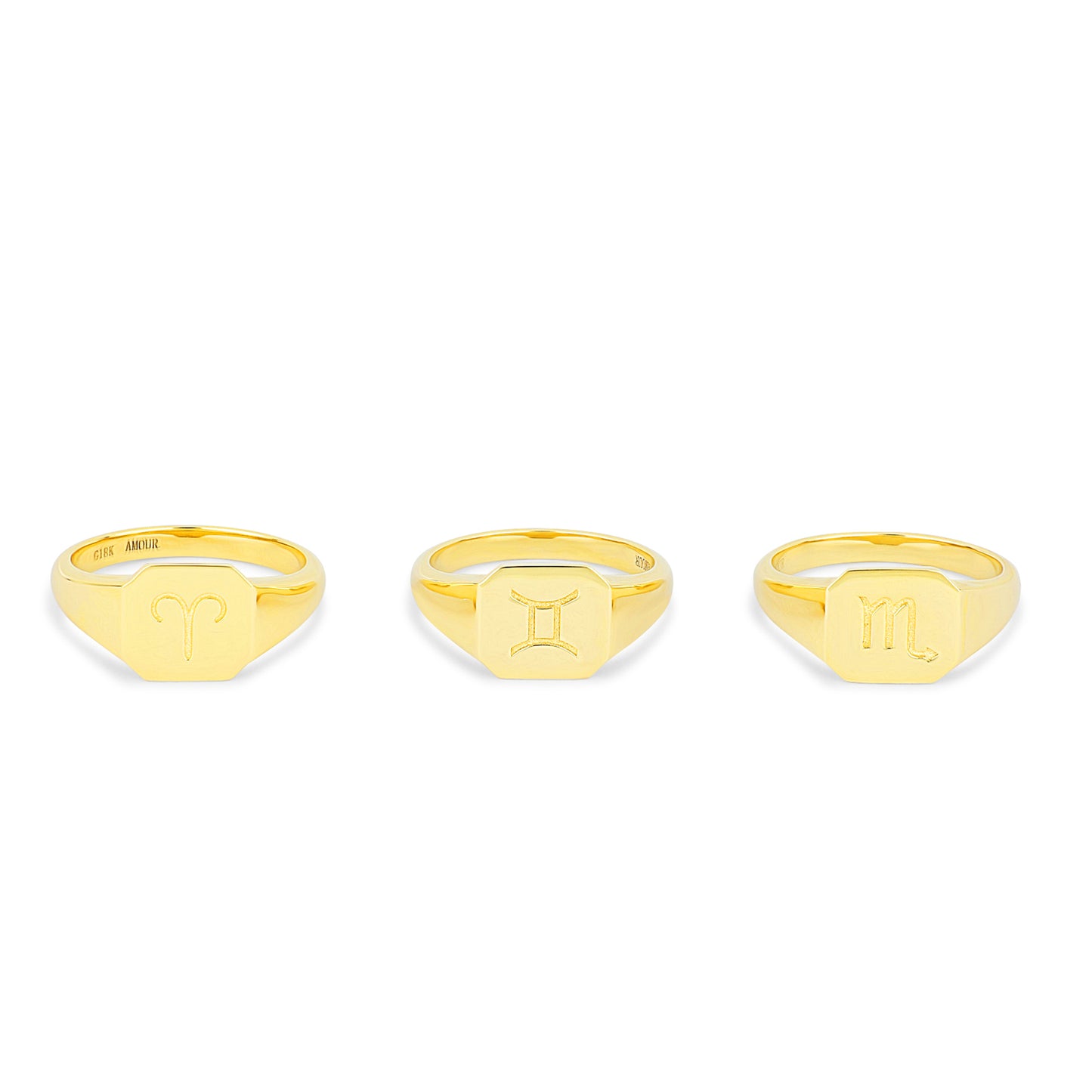 Zodiac Sign Signet Ring