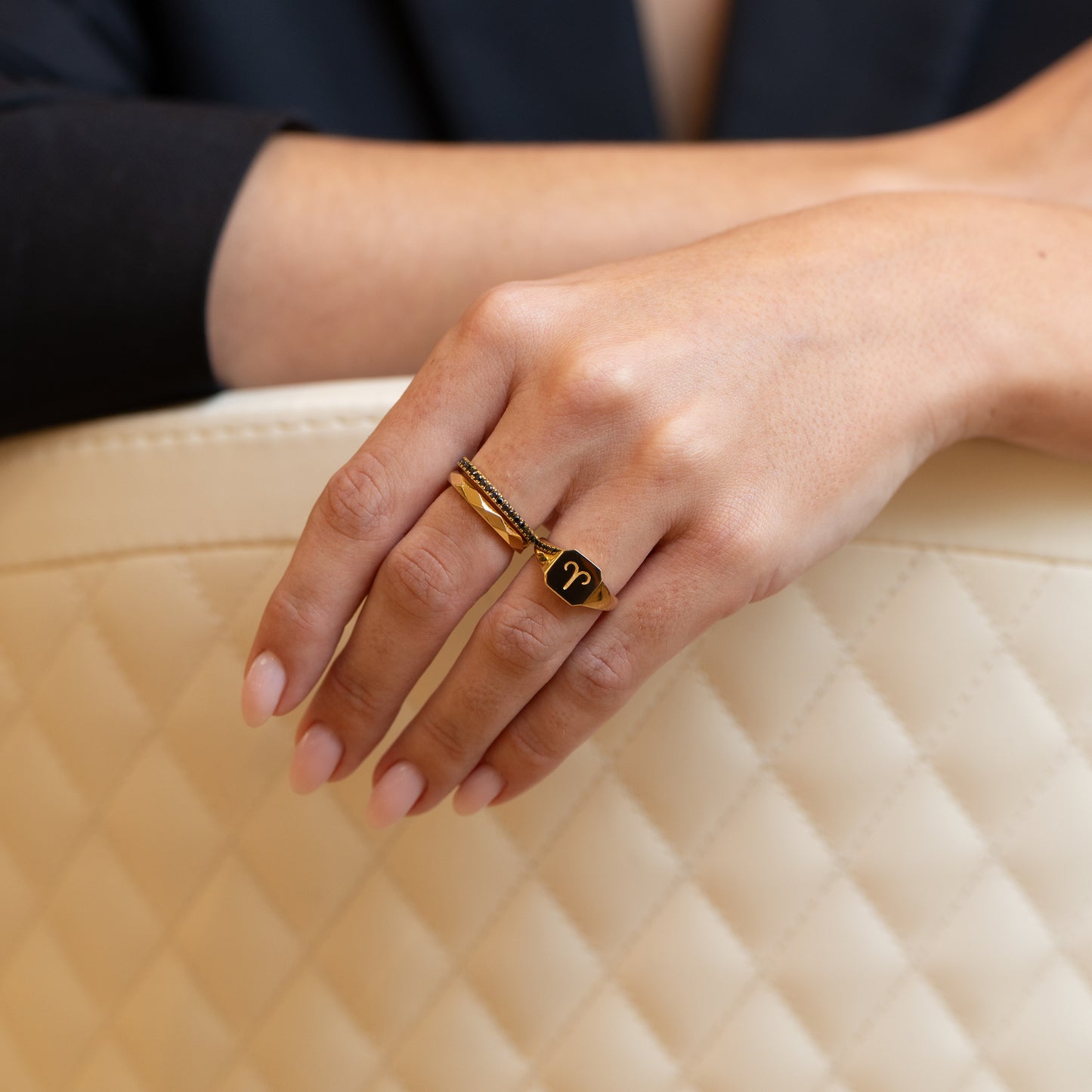 Zodiac Sign Signet Ring