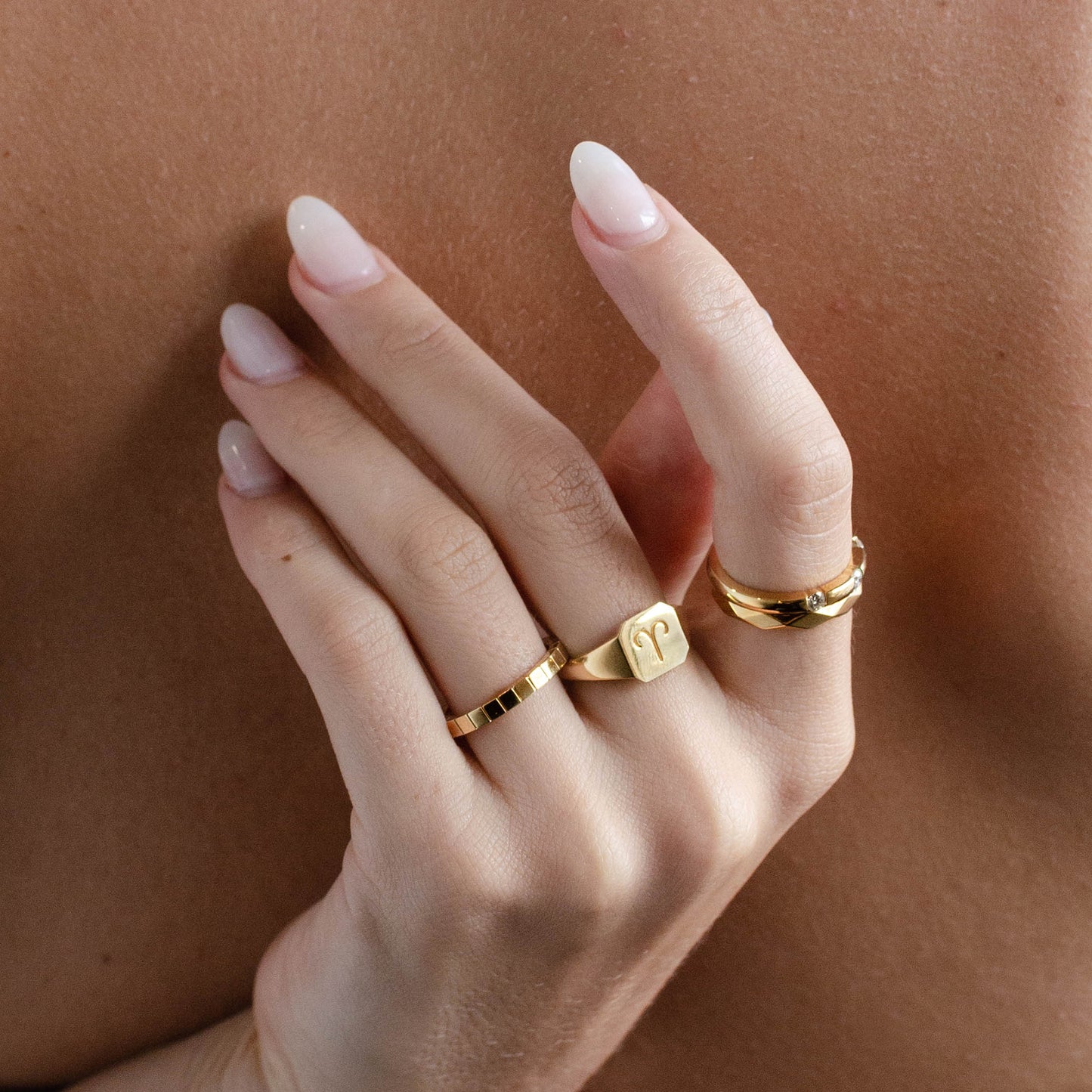Zodiac Sign Signet Ring