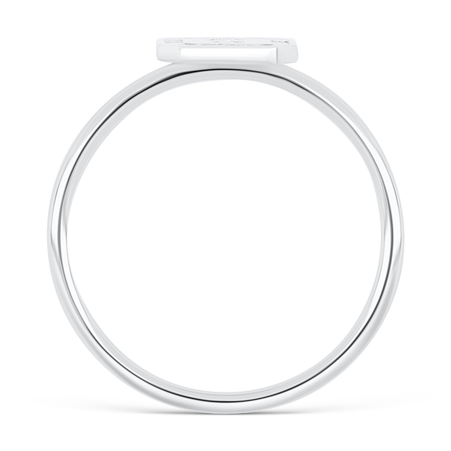 Letter Ring - Baguette Diamond