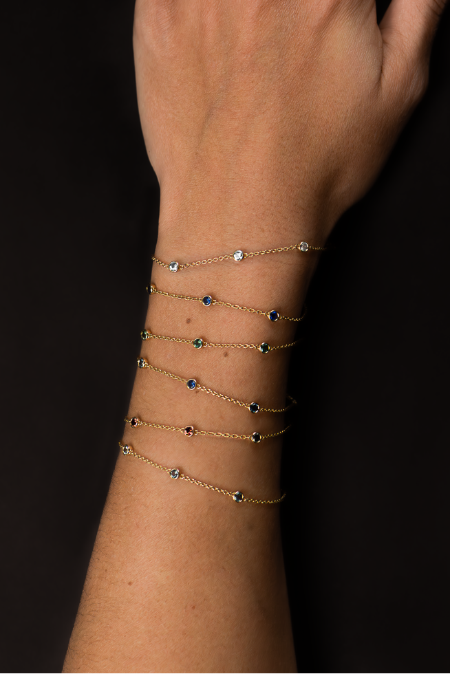 The Trio Gemstone (in Sapphire Ruby or Diamond)