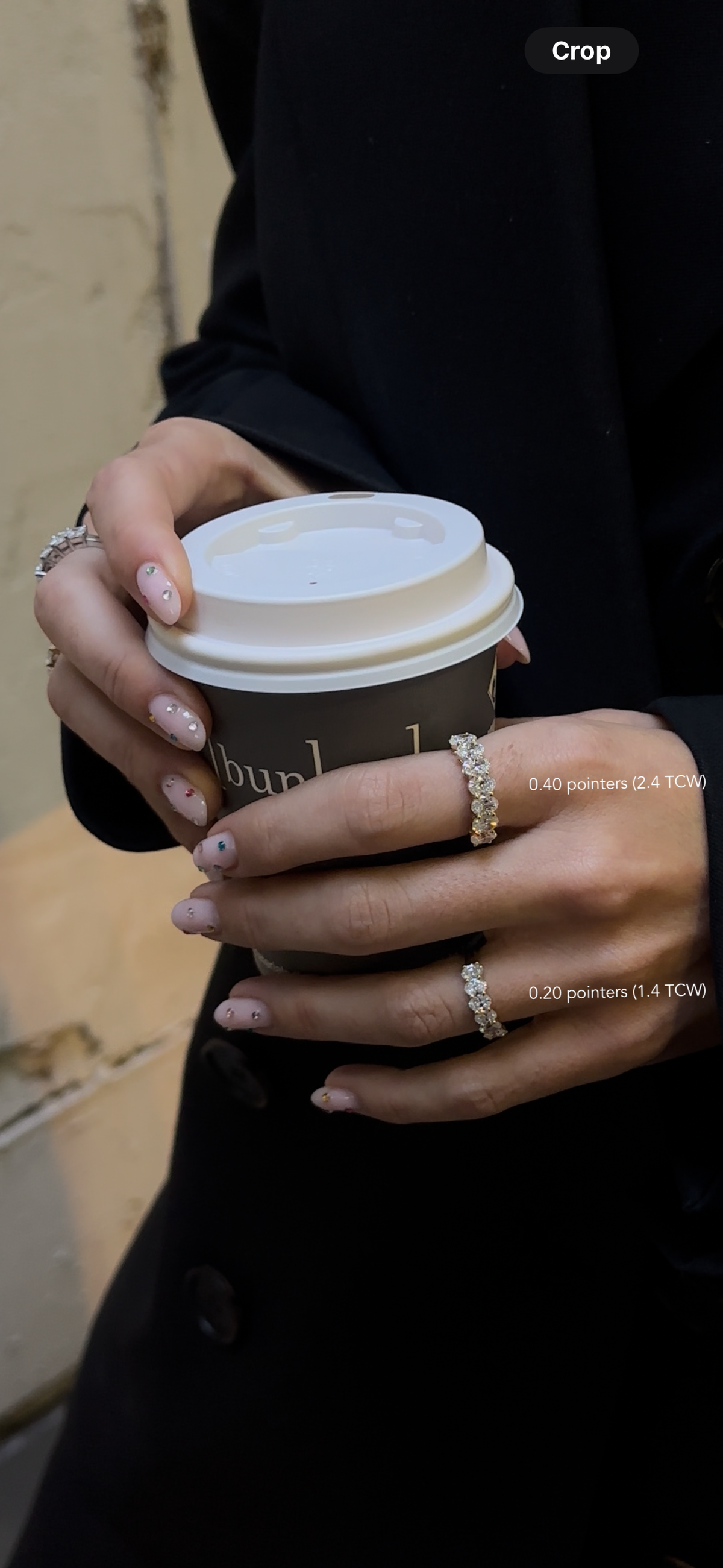 Oval Cut half-eternity Band (0.40ct each )