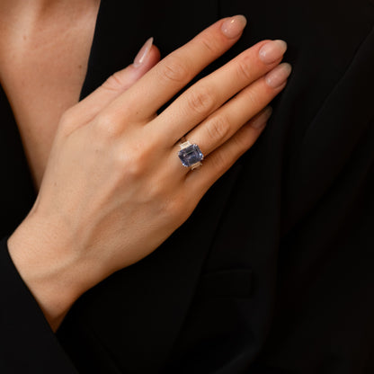 Marcella Blue Grey Spinel Ring