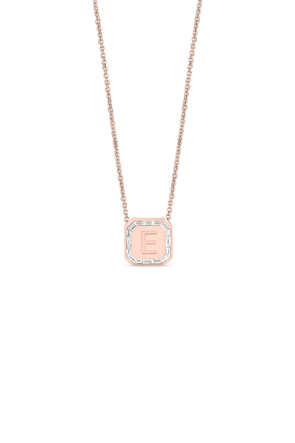 Letter Necklace  - Baguette Diamond