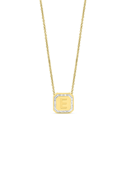Letter Necklace  - Baguette Diamond