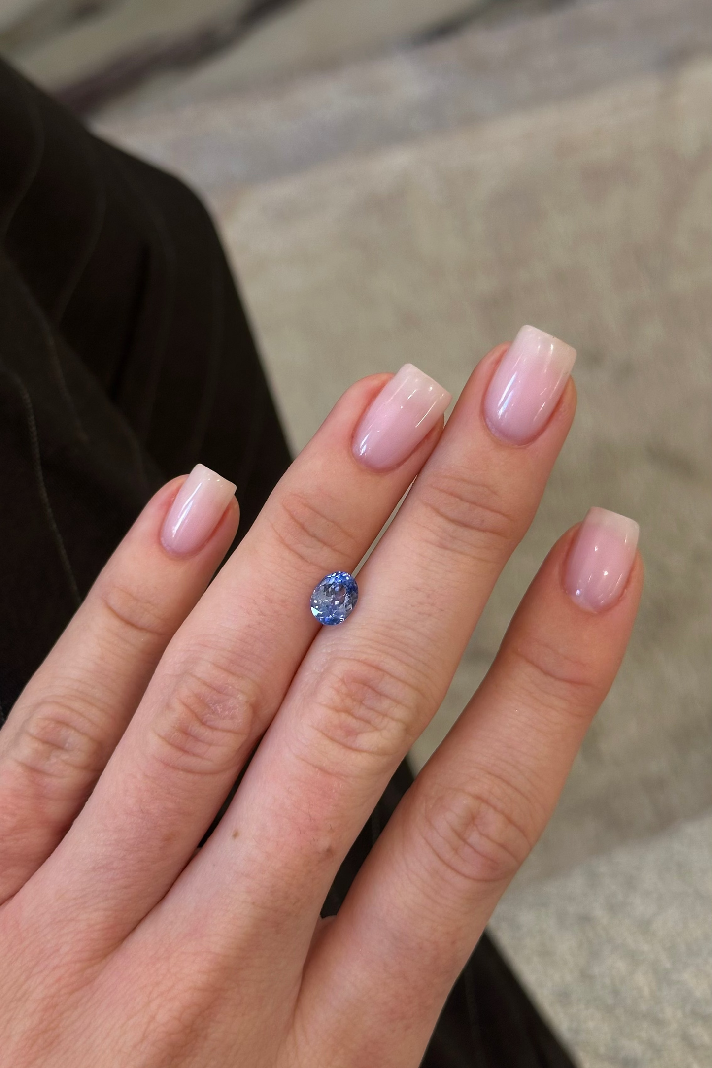 GIA 1.23ct Blue Oval Ceylon Sapphire