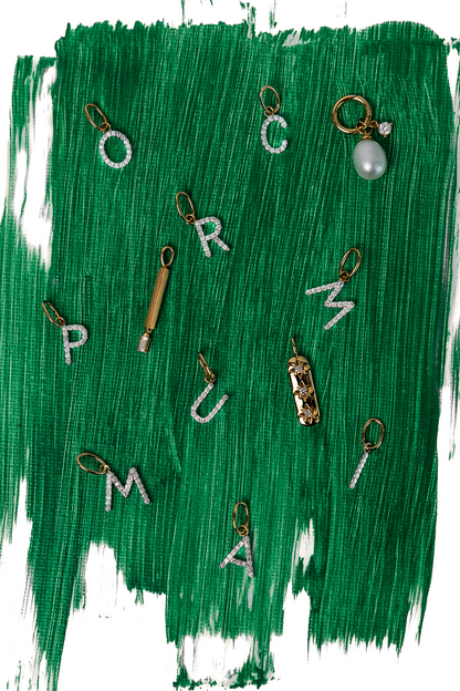 Diamond Letter Charms