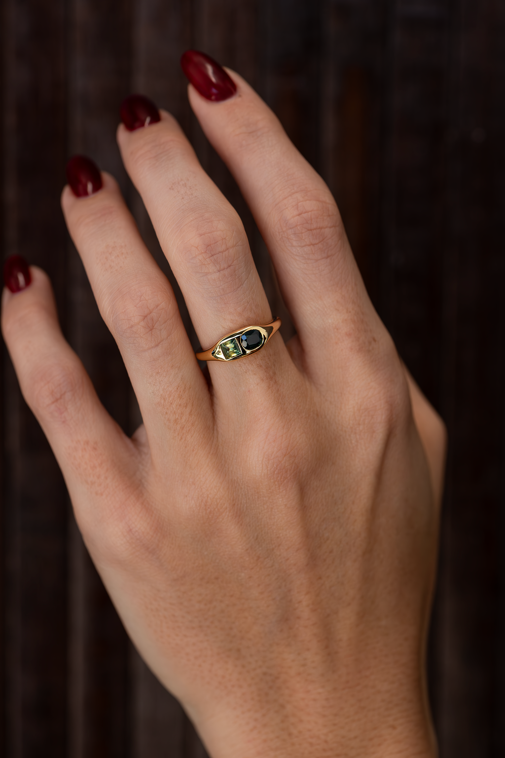 1.106ct Sapphire Duo Ring