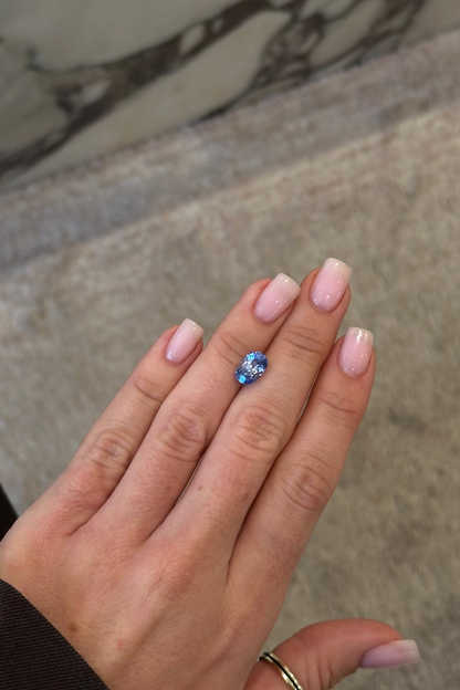 3.57ct Oval Blue Sapphire - GIA Certified
