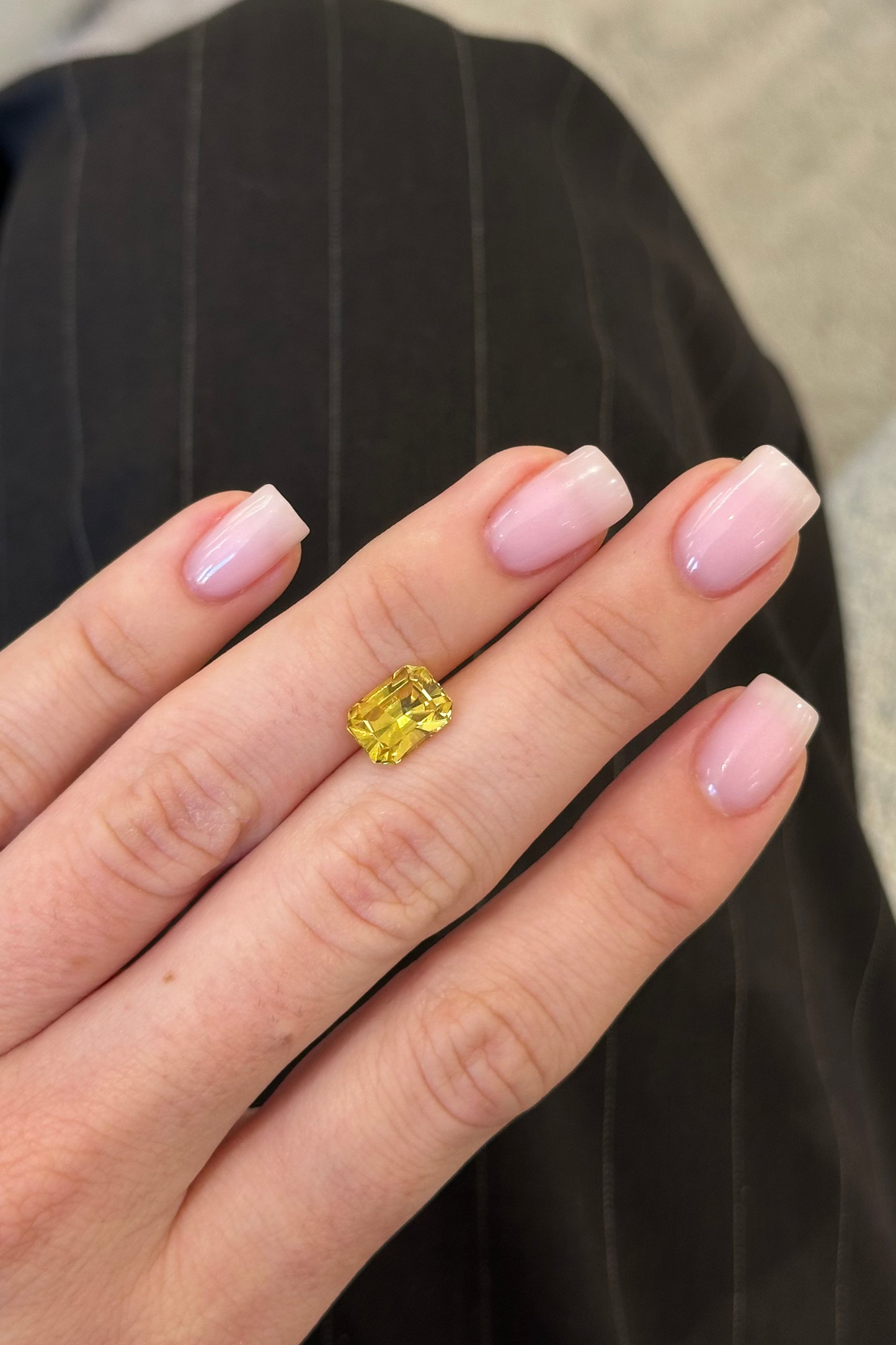GIA 2.92ct Yellow Sapphire