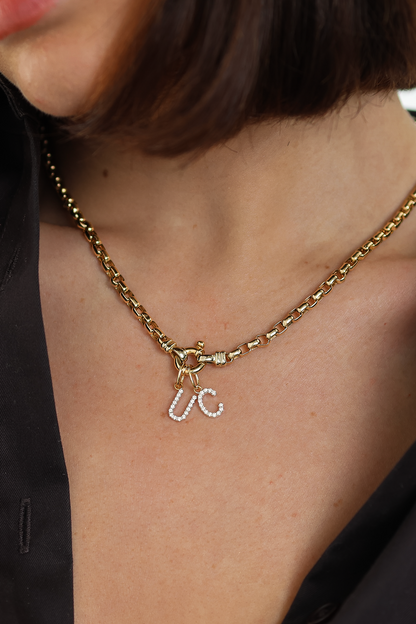 Diamond Letter Charms