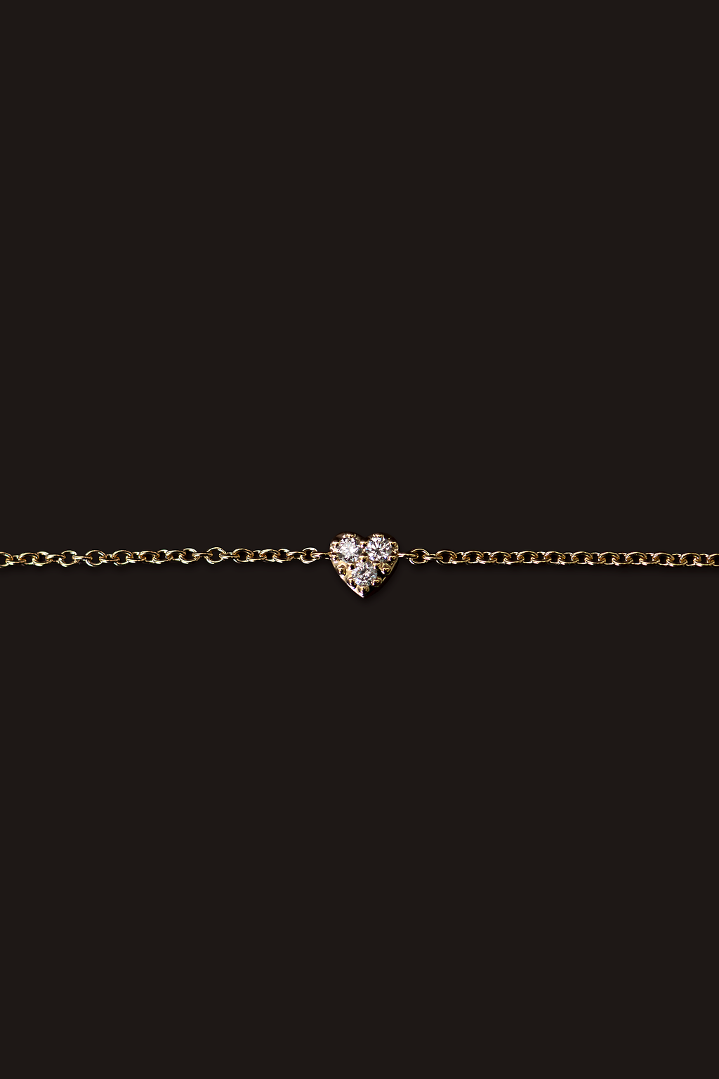 Kaitlin Bracelet - Studded Diamond Heart