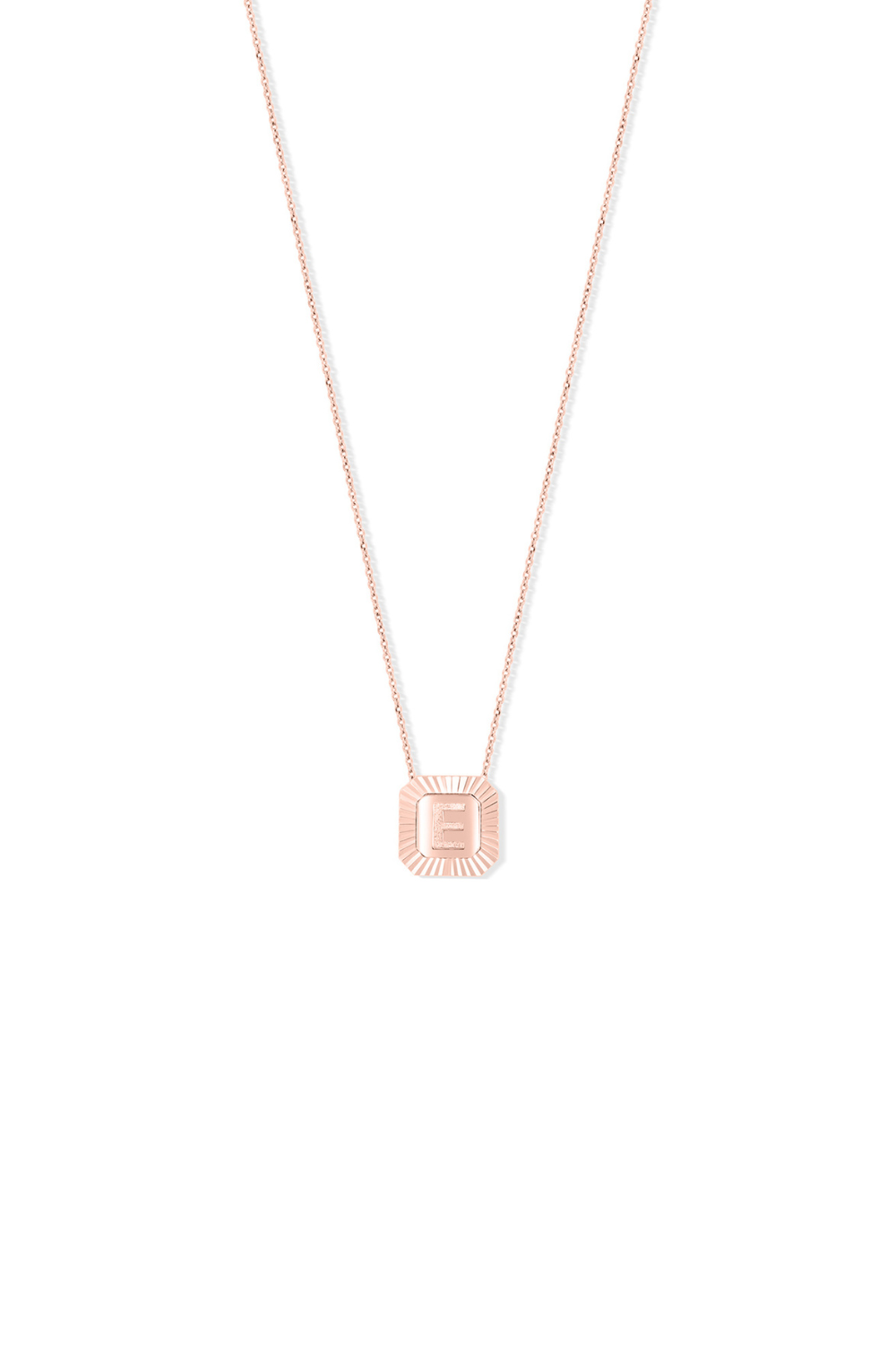 Letter Necklace  - Fluted Edge