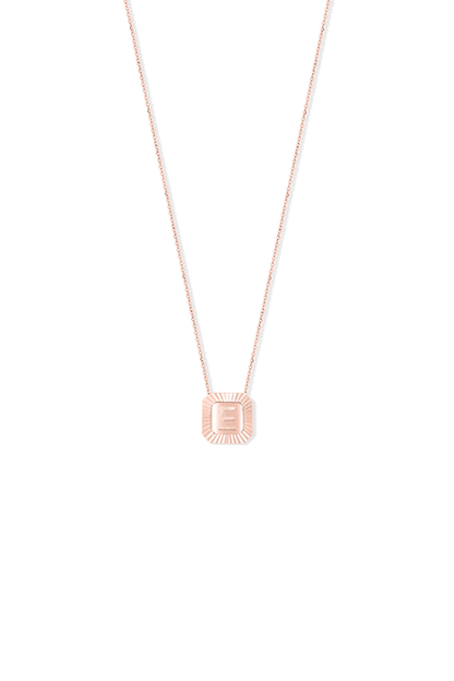 Letter Necklace  - Fluted Edge