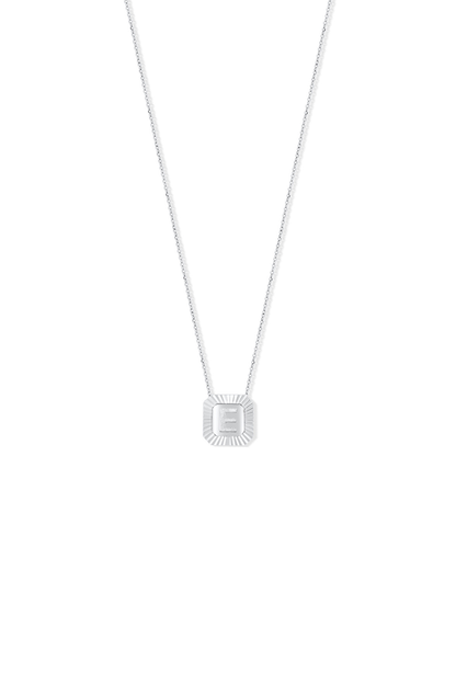 Letter Necklace  - Fluted Edge