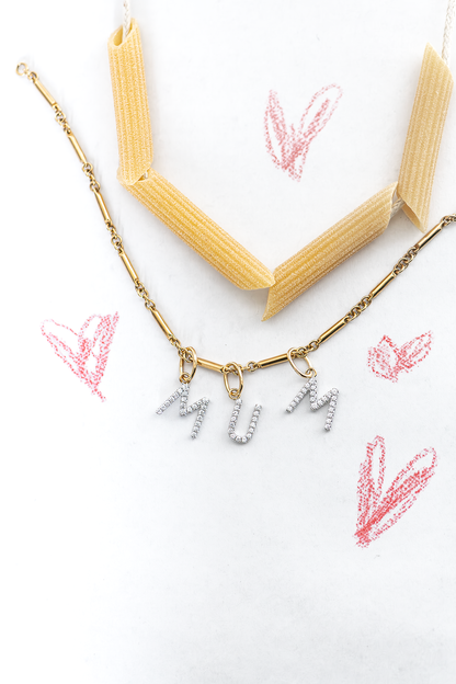 Diamond Letter Charms