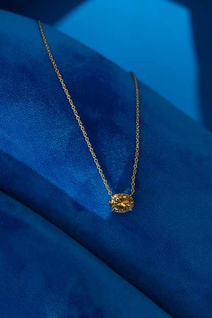 3.94CT Citrine Necklace
