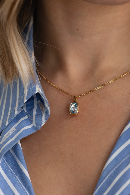 2.96ct Aquamarine Pendant