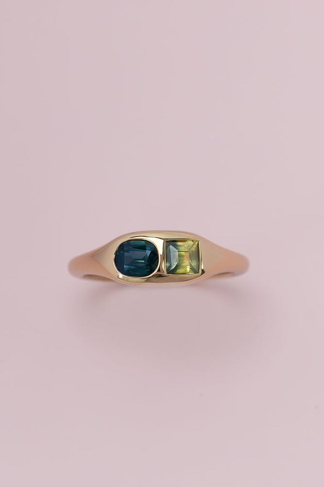 1.106ct Sapphire Duo Ring