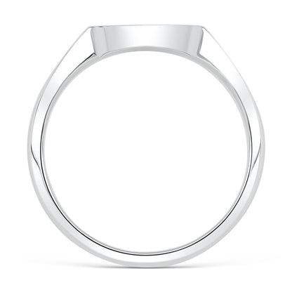 Zodiac Sign Signet Ring - Sterling Silver