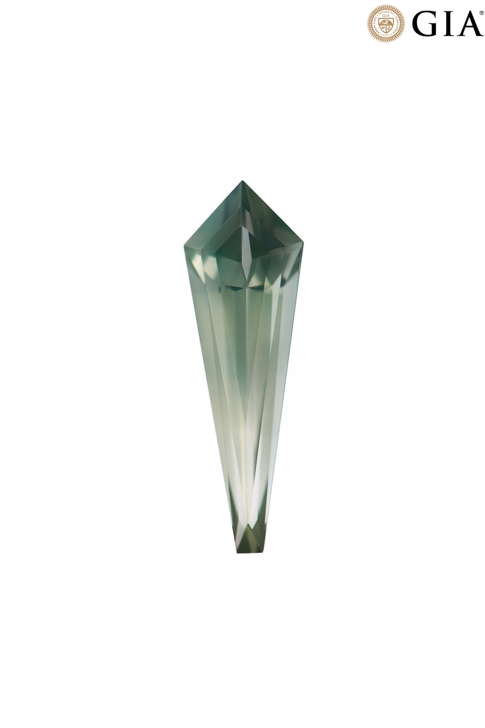 4.33ct Bluish Green Modified Kite Cut Sapphire