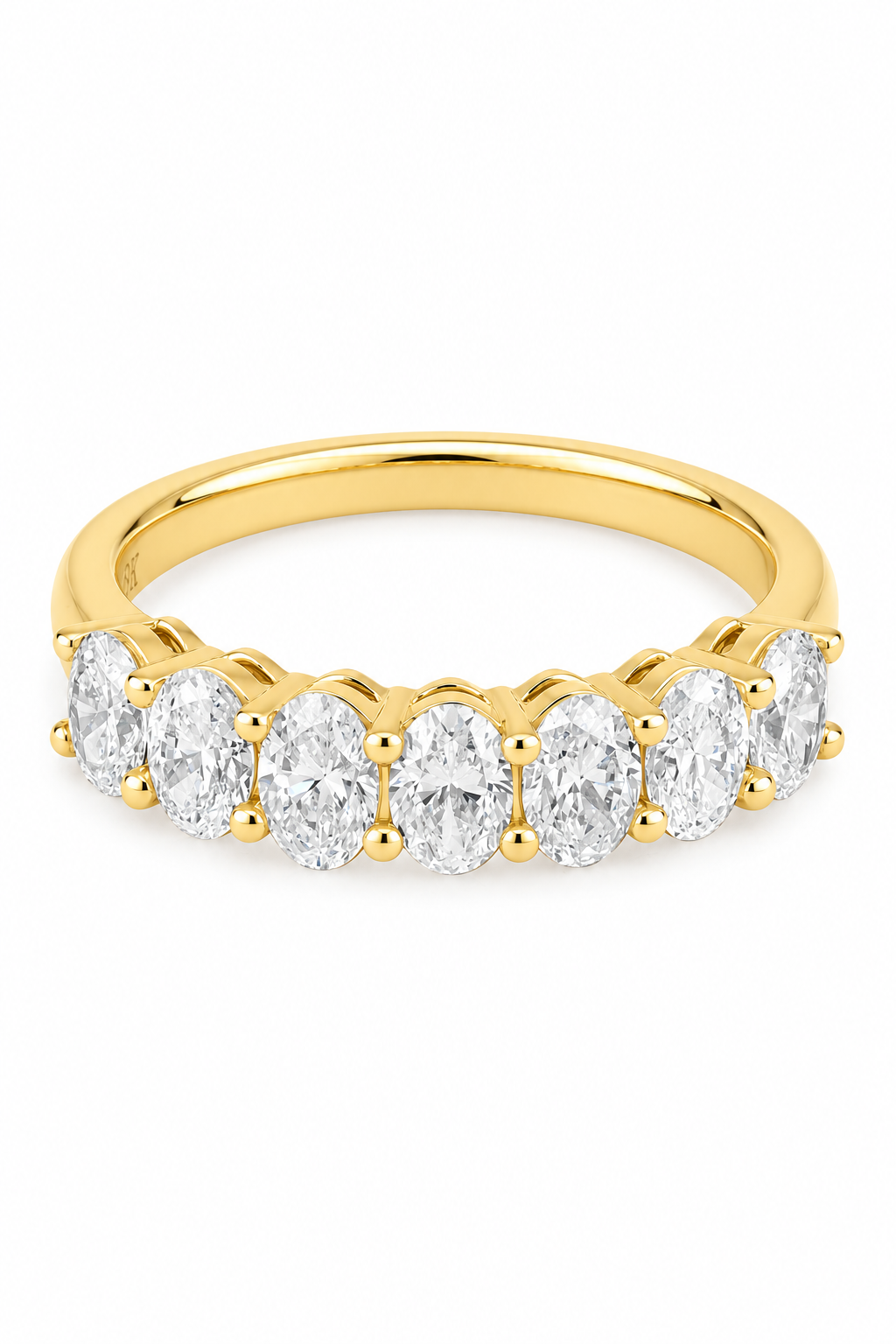 Oval Cut half-eternity Band (0.18ct each )