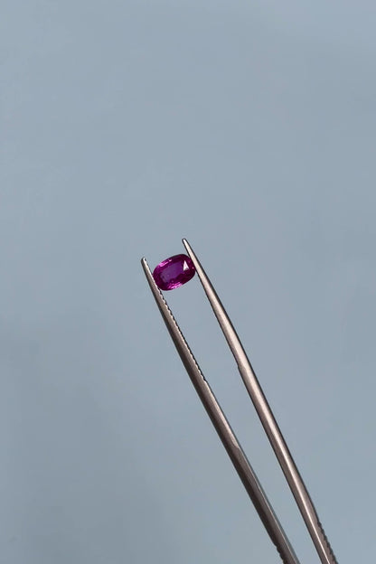 0.97ct Vivid Pink Elongated Cushion Sapphire