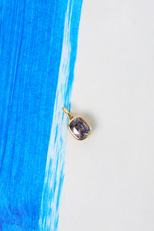 2.3ct Bezel Set Purple Spinel Pendant